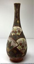 Japanese Antique Satsuma Flower Vase Hanaire Height 15inch  picture