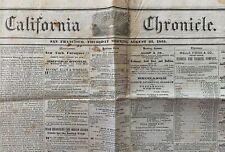 Frank Soule / Daily California Chronicle Vol IV No 81 August 23 1855 picture