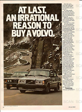 1981 Volvo GLT Vintage Magazine Ad picture