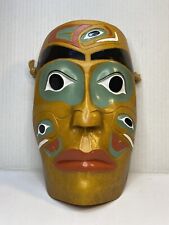 CONTEMPORARY CANADIAN NATIVE INDIAN  PAINTED MASK NWT - REPLICA picture