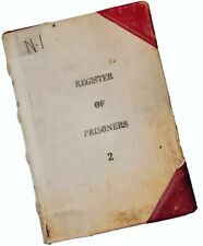 Rare 1940's Register Of Prisoners In The County Jail Of Grant County Washington picture