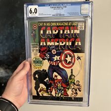 Captain America #100 (1968) - CGC 6.0 - Silver Age Key - 1st SA Solo Cap Series picture