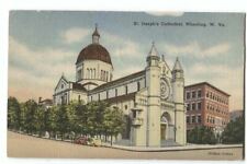 Postcard St Joseph's Cathedral Wheeling W VA West Virginia  picture