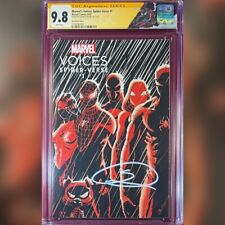 MARVEL'S VOICES SPIDER-VERSE #1 VARIANT COVER CGC 9.8 SS SIGNED BY SHAMEIK MOORE picture