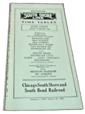 JANUARY 1955 CSS&SB CHICAGO SOUTH SHORE AND SOUTH BEND TIMETABLE picture