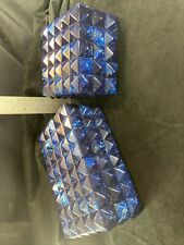 Lot 2 Decorative Boxes Blue Faux Stone/Marble 8x5” & 5x5”x 3.5” Pier One Imports picture