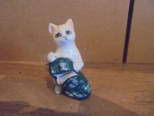 Royal Doulton China - Ginger Striped Cat With Slipper Figure picture