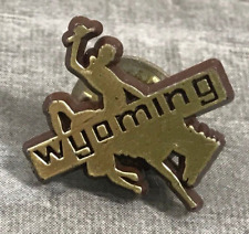 Wyoming Bronco Bucking Horse Cowboy Plastic Lapel Hat Jacket Vest Souvenir Pin picture