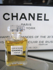 🎁for1) 90s New **PARFUM Vintage Chanel Cuir de Russie mini 0.12 oz pure perfume picture