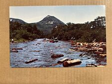 Postcard Millinocket ME Maine Pulp Drive To Mill Log Sourdnahunk Stream Logging picture