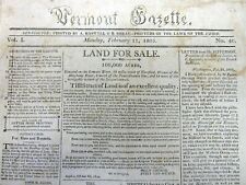 1805 newspaper w PRESIDENT THOMAS JEFFERSON letter on the PURCHASE OF LOUISIANA picture