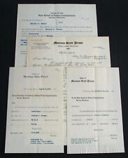 #51  4 old 1920s MONTANA STATE PRISON FORGERY documents PAROLE FELONY Deer Lodge picture
