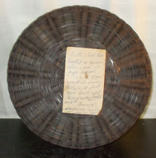 RARE VINTAGE 1922 BROWN BASKET WITH NOTE picture