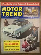 Motor Trend Magazine - January 1954 picture