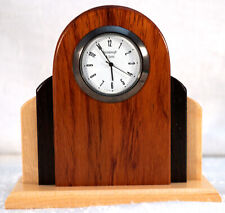 Small Wooden Clock by Mikutowski Woodworking with Zebrawood and Birdseye Maple picture