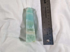 200g Caribbean Calcite Tower Natural Crystal Blue Aqua Material picture