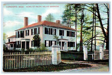 1907 Home Of Ralph Waldo Emerson Concord Massachusetts MA Antique Postcard picture