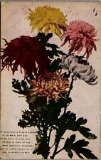 1909 TO CULTIVATE A FLOWER GARDEN IS TO WALK WITH GOD FLORAL POSTCARD 39-34 picture