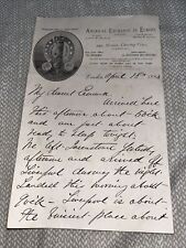 Antique 1883 Letter American Exchange in Europe Letterhead Charing Cross London picture