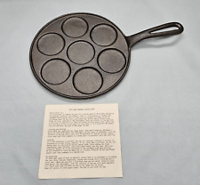 Vintage Norpro Heavy Cast Iron Swedish Platt Pan Silver Dollar Pancake Biscuit picture