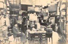 RPPC Tin Shop Boston, MA 1910s Store Interior 1950s Repro Vintage Photo Postcard picture