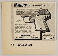 1959 Print Ad Mercury Automatics .22 LR & .25 Cal. Pistols Tradewinds Tacoma,WA picture