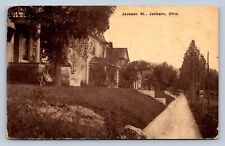 J97/ Jackson Ohio Postcard c1910 Jackson Street Homes  160 picture