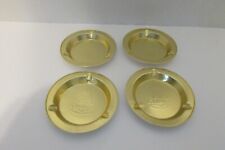 Lot of 4 Vintage ARBY'S Restaurant Gold Aluminum Tin Ash Tray Advertising NOS picture