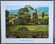Vintage Poster Pan Am Worldwide Jet Australia Richmond Bridge Series 22 - 1970 picture
