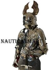 Knight Gothic Full Suit Of Armor Wearable German Sallet Armor Costume picture