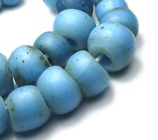 33 RARE AMAZING OLD SKY BLUE PADRE ANTIQUE TRADE BEADS picture