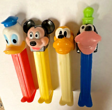 PEZ Vintage Mickey Mouse, Donald Duck, Pluto, Goofy On Thin Foot Stems picture