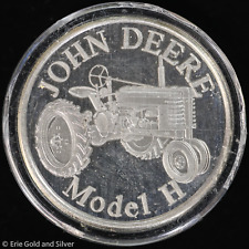 John Deere Model H Tractor 1 oz .999 Silver Round picture
