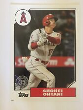2022 Topps Series 1 Baseball 1987 Topps Los Angeles Angels Shohei Ohtani Poster picture