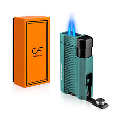 Torch Lighter Windproof Cigar Lighter Double Jet Flame Refillable Butane Lighter picture