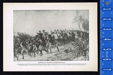 Retreat of Napoleon from Waterloo & Remnant of an Army - 1899 Print picture