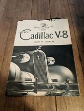 1936 THE NEW CADILLAC V-8 SERIES 60- 65 POSTER SIGN BROCHURE BOOK VTG RARE picture