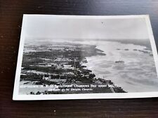 1954 Morristown NY Aerial View Chippewa Bay RPPC Photo Dwight Church Postcard  picture