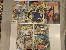 Amazing Spider-Man 5 Issue Lot. 237 247 262 266 268. Photo Cover, Black Costume picture