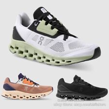 NEW On Cloud Cloudstratus White Black Men Women Running Shoes Breathable Fabric picture