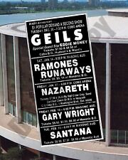 1977 J.Geils Eddie Money Ramones Concert Cobo In Detroit Newspaper Ad 8x10 Photo picture