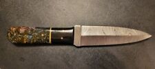 Baba Knives HANDMADE DAMASCUS Steel Dagger Hunting Knife Resin Handle UK, US picture