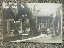 RPPC-HOLLYWOOD CA-2026 HIGHLAND AVE-RESIDENCE BACK YARD-MESSAGE-CALIFORNIA-CAL picture