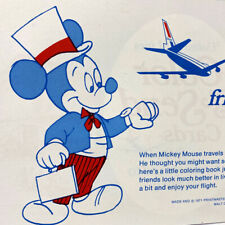 Vtg 1971 United Airlines Disneyland Hawaii Color Send Cards Postcards Booklet picture