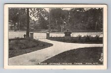 Athol, MA-Massachusetts, North Entrance Highland Park, Vintage Souvenir Postcard picture