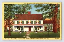 Postcard Connecticut Greenwich CT Putnam Cottage Down Put's Hill 1960 Posted picture
