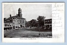 Tremont Square Dirt Street View Claremont NH New Hampshire 1907 UDB Postcard Q1 picture