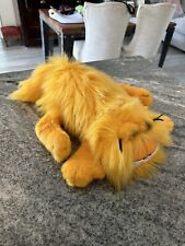 Vintage Large Dakin Garfield Cat Plush Fluffy Blow Dry  Stuffed Animal Long Hair picture