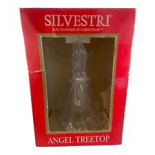 VINTAGE SILVESTRI ANGEL TREE TOPPER 9.5