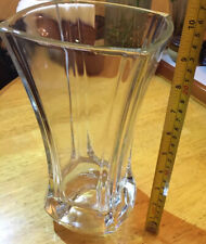 Very Heavy, Stunning 10” Tall French Crystal Vase - I Believe It’s by JG Durand picture